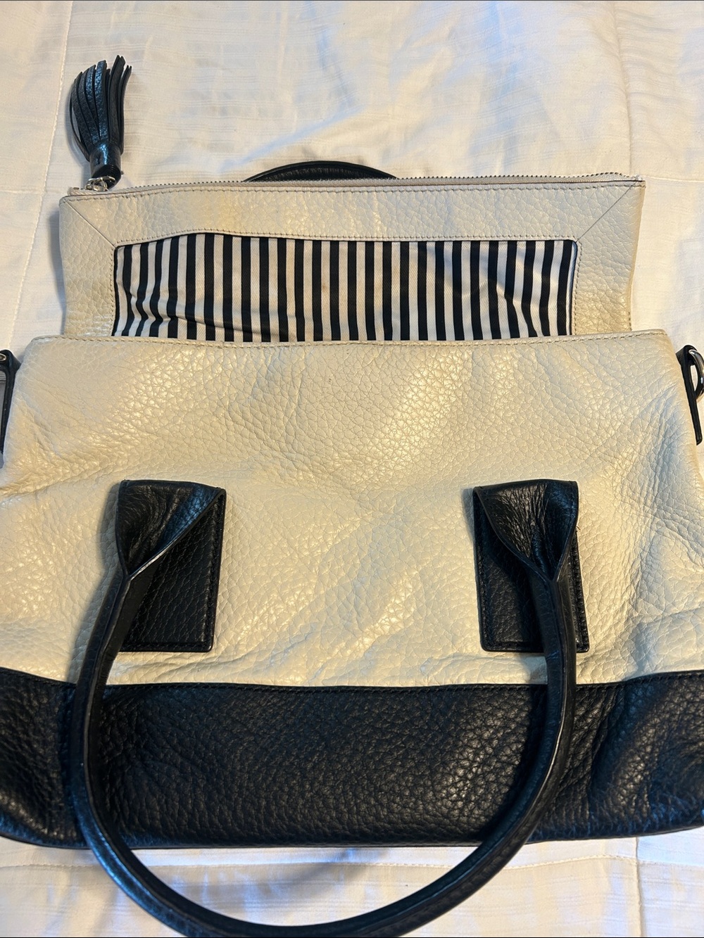 Kate Spade Pebble Leather Satchel with Dustbag